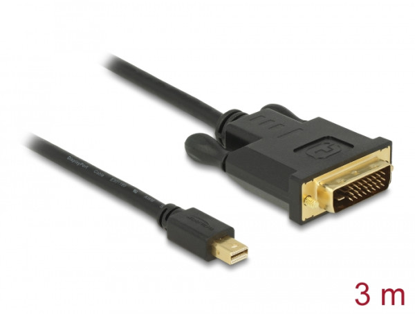 DeLOCK 83990 Videokabel-Adapter 3 m Mini DisplayPort DVI-D Schwarz (83990)