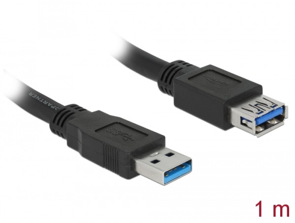 DeLOCK 85054 USB Kabel USB 3.2 Gen 1 3.1 Gen 1 1 m USB A Schwarz (85054)