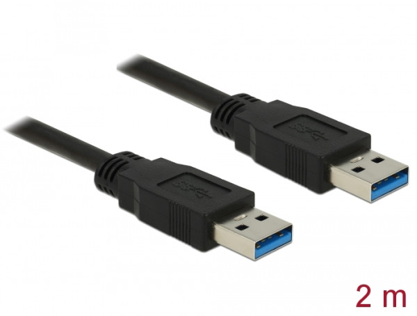 DeLOCK 85062 USB Kabel USB 3.2 Gen 1 3.1 Gen 1 2 m USB A Schwarz (85062)