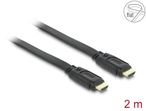 DeLOCK 82670 HDMI-Kabel 2 m HDMI Typ A Standard Schwarz (82670)