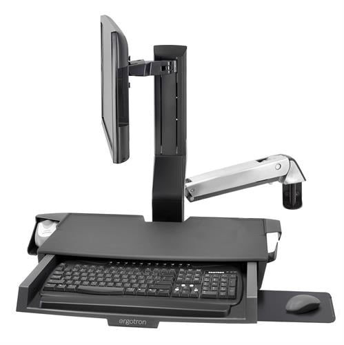 Ergotron SV Combo Aluminium Flachbildschirm Multimedia-Ständer (45-583-026)