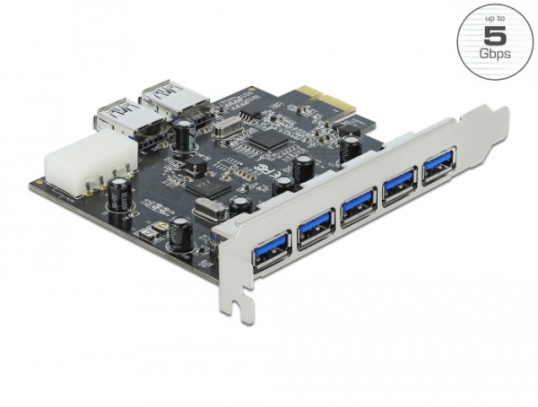 DELOCK PCI Express Karte > 5+2 x USB 3.0 (89355)