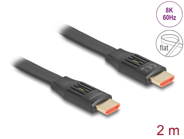 DELOCK High Speed HDMI Kabel 8K 60 Hz 2m (81002)