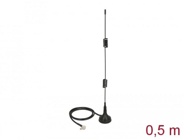 DeLOCK 12480 Netzwerk-Antenne Omnidirektionale Antenne TS-9 3 dBi (12480)