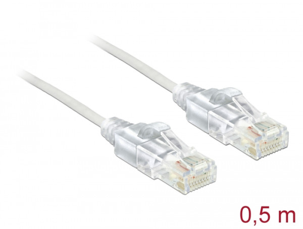 DeLOCK 0.5m Cat.6, UTP Netzwerkkabel Weiß 0,5 m Cat6 U/UTP UTP (83780)