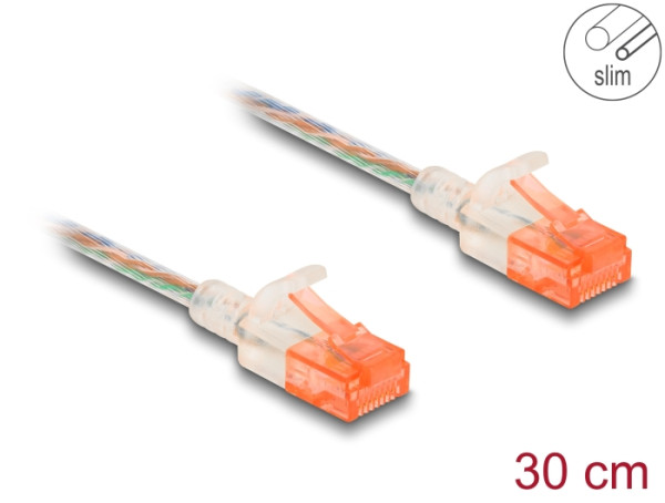 DELOCK RJ45 Netzwerkkabel Cat.6A 0,3 m (80351)