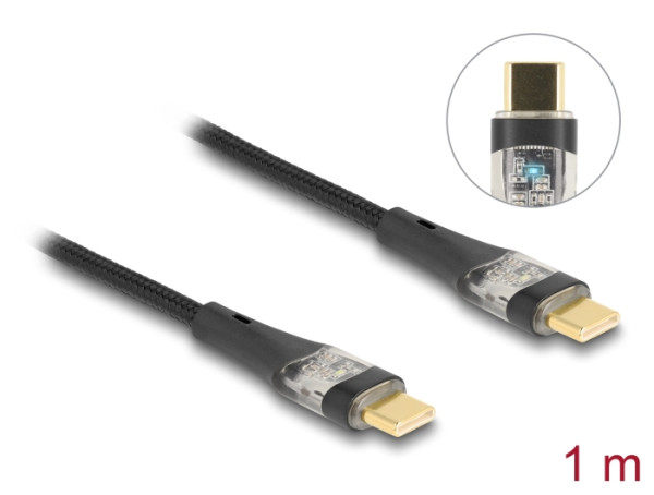 DELOCK USB2.0 Schnellladek USB Type-C 1m (80763)