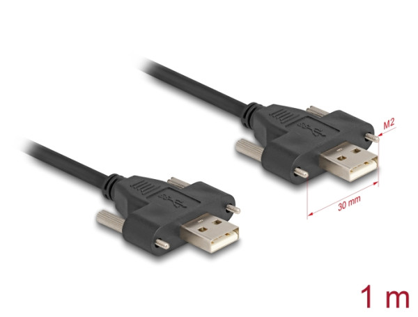 DELOCK USB 2.0 Kabel Typ-A Stecker 1 m (80479)