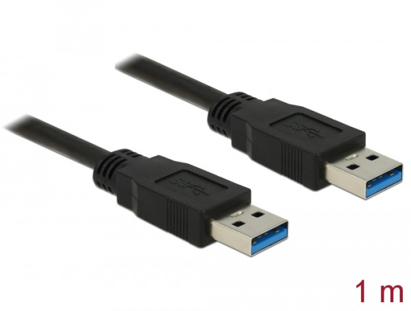 DeLOCK 85060 USB Kabel USB 3.2 Gen 1 3.1 Gen 1 1 m USB A Schwarz (85060)