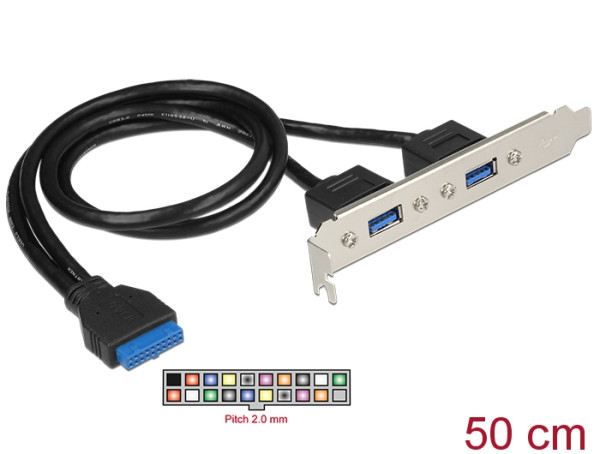 DeLOCK 84836 Schnittstellenkarte/Adapter Eingebaut USB 3.2 Gen 1 3.1 Gen 1 (84836)