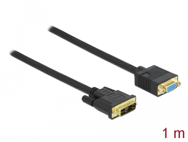 DeLOCK Kabel DVI 12+5 Stecker zu VGA Buchse 1 m (86752)