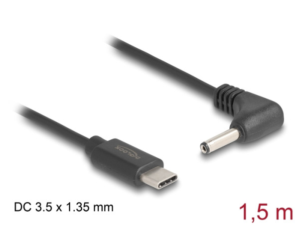 DELOCK USB Type-C zu DC 3,5x 1,35mm 1,5m (85393)