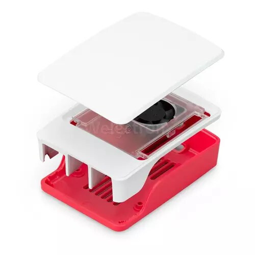 Raspberry Pi PI5 CASE RED/WHITE (SC1159)