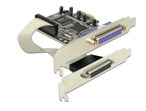 DeLOCK PCI Express card 2 x parallel Schnittstellenkarte/Adapter (89125)