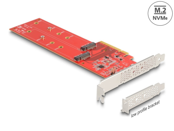 DELOCK PCI Express x8 Karte zu 2 x M.2 (90616)