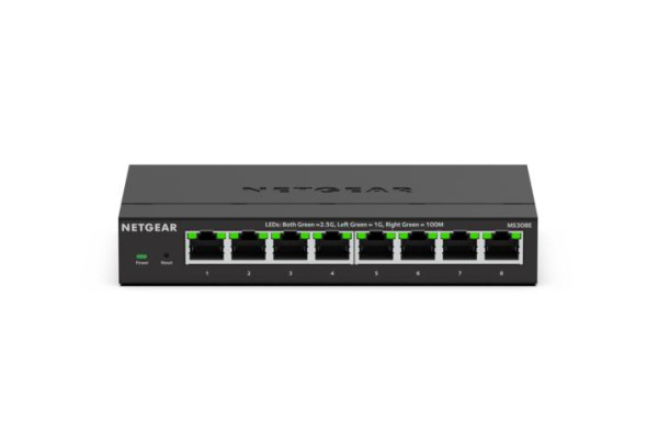 NETGEAR MS308E Unmanaged 2.5G Ethernet 100/1000/2500 Schwarz (MS308E-100EUS)