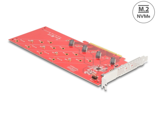 DELOCK PCI Express x16 Karte zu 4 x M.2 (90617)