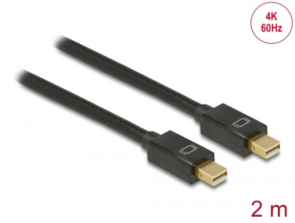 DeLOCK 83475 DisplayPort-Kabel 2 m Mini DisplayPort Schwarz (83475)