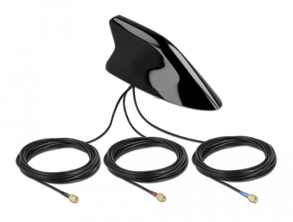 DeLOCK Shark Fin Antenne mit LTE + WLAN + GNSS Multiband (90052)