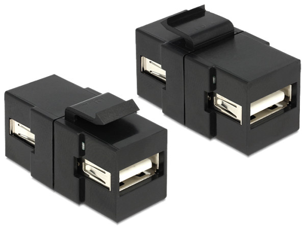 Delock Keystone module - Keystone Jack - USB Type A (86367)