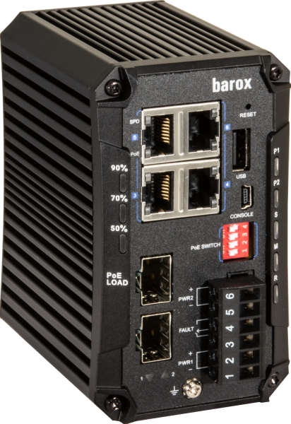 Barox Switche für Hutschienenmontage, 1GBit/s, mit Managemen (LT-LPITE-402GBTME)