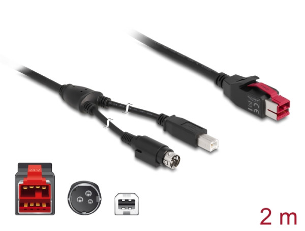 DeLOCK 85488 USB Kabel USB 2.0 2 m USB B Schwarz (85488)