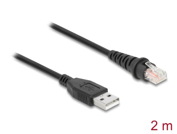 DELOCK RJ50 zu USB 2.0 Typ-A Kabel 2m (90611)