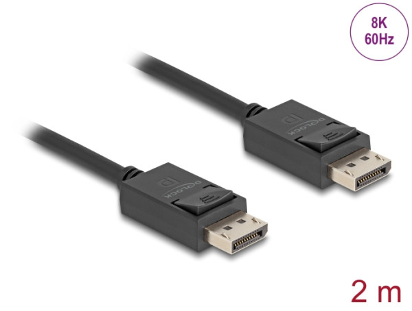 DELOCK DisplayPort Kabel 8K 60Hz 2m (80493)