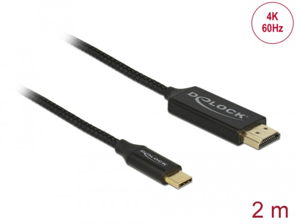 DELOCK USB Kabel Type-C HDMI 4K 60Hz 2m (84905)