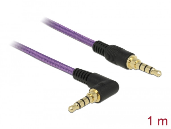 DeLOCK 85611 Audio-Kabel 1 m 3.5mm Violett (85611)