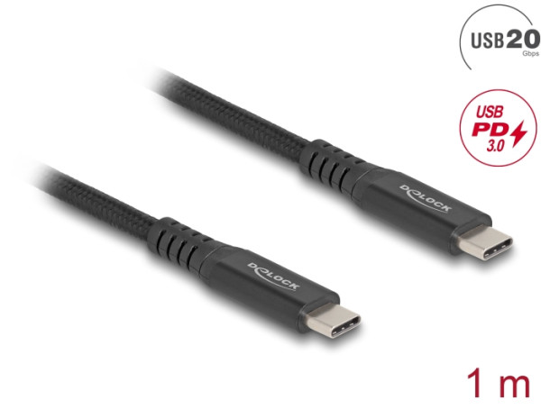 DELOCK USB 20 Gbps Kabel USB Type-C 1m (80024)