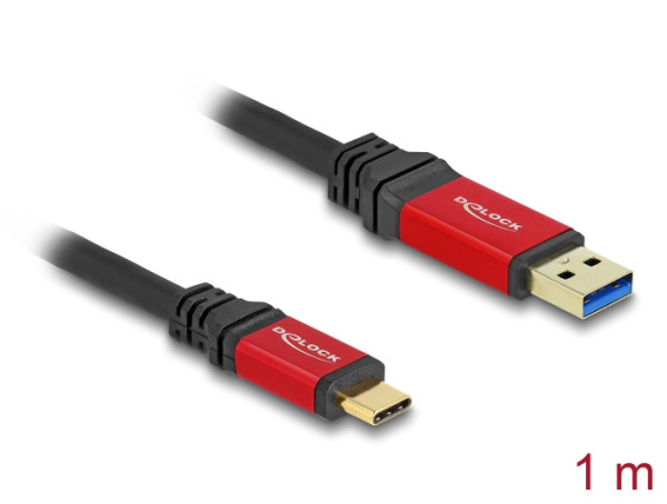 DELOCK USB 10 Gbps Kabel USB Typ-A 1m (80617)