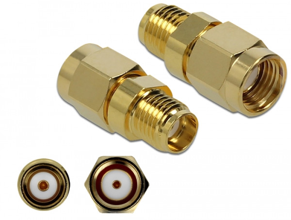 DeLOCK 89976 Kabeladapter RP-SMA SMA Gold (89976)