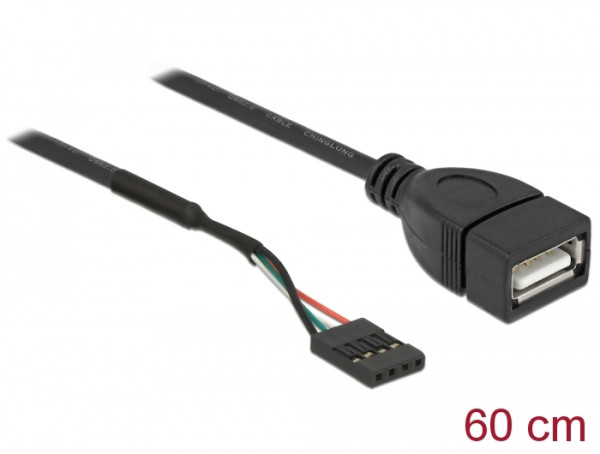 DeLOCK 85671 USB Kabel 0,6 m Schwarz (85671)