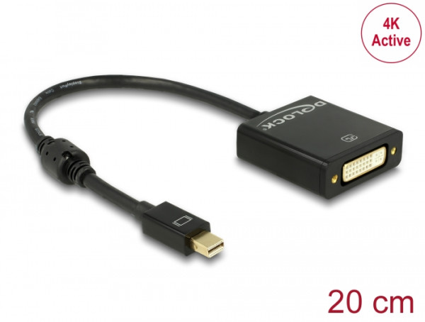 DeLOCK 62603 Videokabel-Adapter 0,2 m Mini DisplayPort DVI-I Schwarz (62603)