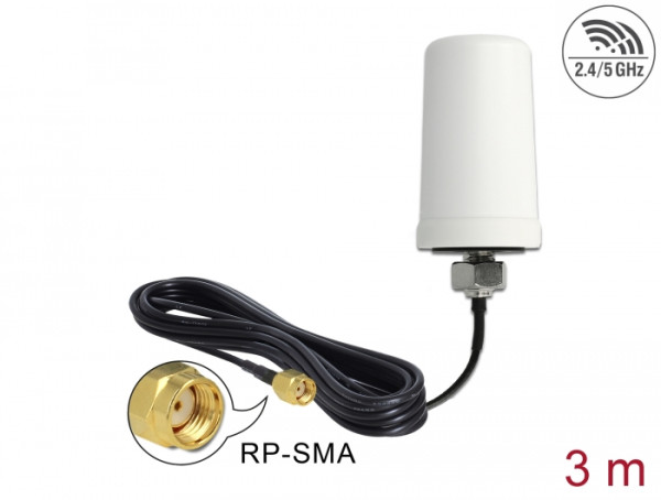 DELOCK WLAN Antenne RP-SMA 802.11 (89449)