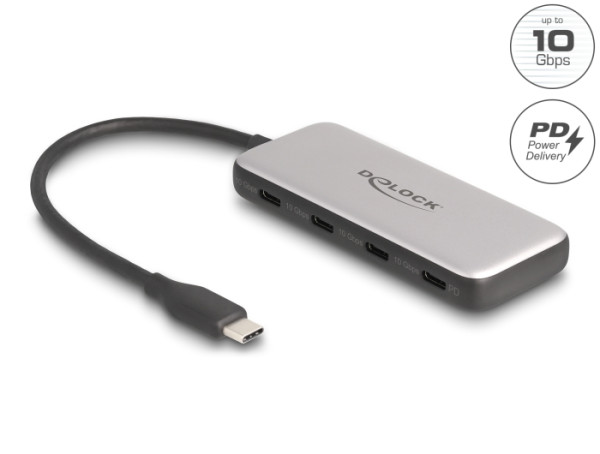 DELOCK USB 10 Gbps Type-C Hub PD 85 Watt (64261)