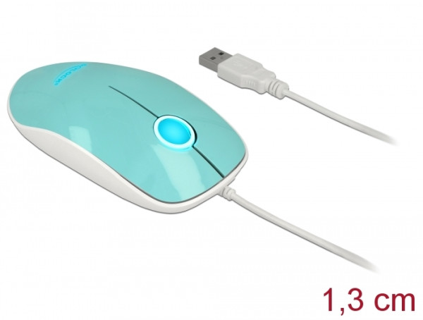 DeLOCK 12538 Maus Büro Beidhändig USB Typ-A Optisch 1200 DPI (12538)