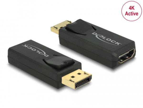 DeLOCK 65573 Kabeladapter Displayport 1.2 HDMI Schwarz (65573)