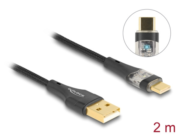 DELOCK USB 2.0 Kabel Typ-A zu Type-C 2m (80761)