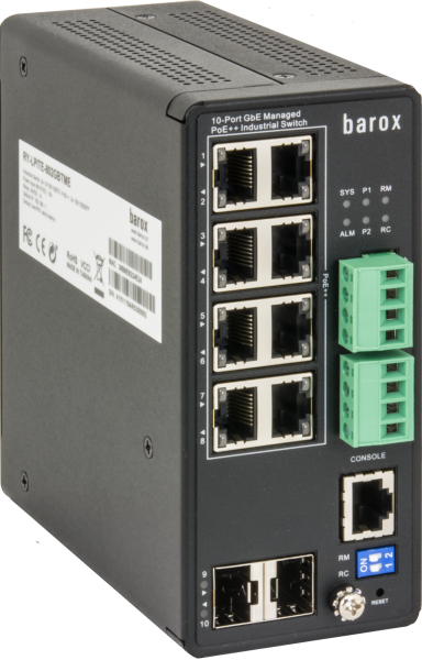 Barox Switch 8x10/100/1000TX, RJ45 (RY-LPITE-802GBTME)