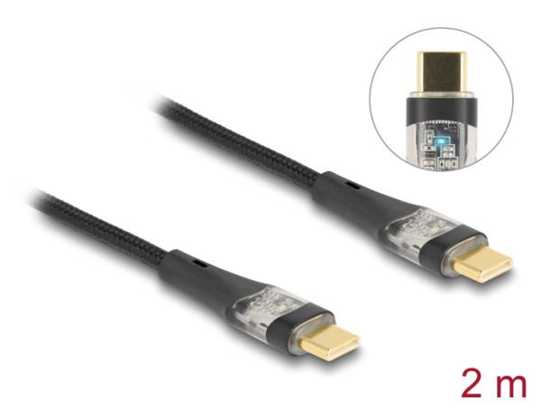 DELOCK USB2.0 Schnellladek USB Type-C 2m (80764)