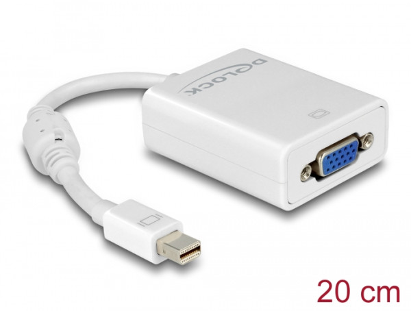 DeLOCK Adapter mini Displayport / VGA FM 0,18 m VGA D-Sub Weiß (65130)