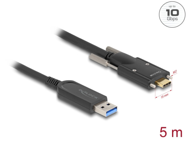 DELOCK Kabel USB Typ-A zu Type-C 5m (83200)