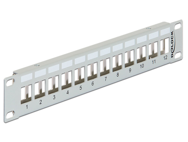 DELOCK 10 Keystone Patchpanel 12 Port (43327)