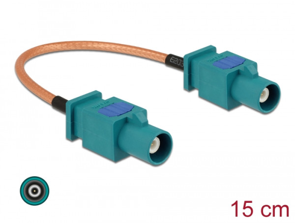 DeLOCK 89662 Koaxialkabel RG-316 0,15 m FAKRA Z Braun, Grün (89662)