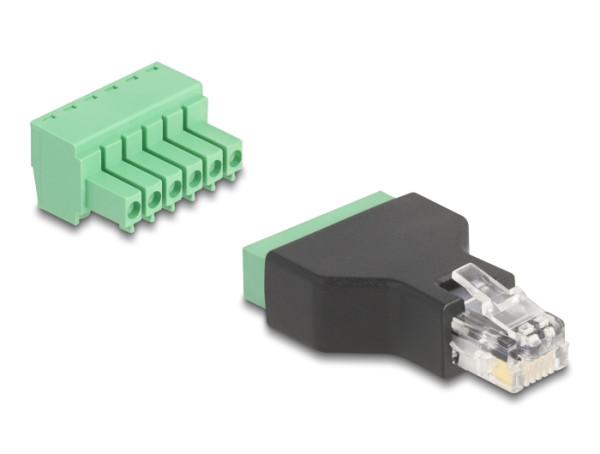 DELOCK RJ12 zu Terminalblock Adap 6 Pin (66590)