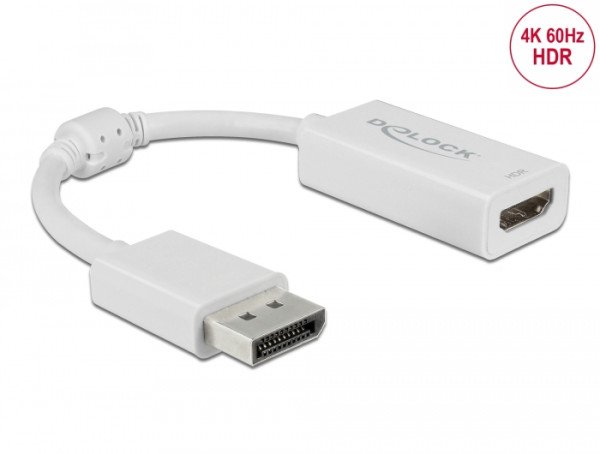 DeLOCK 63936 Videokabel-Adapter 0,1 m DisplayPort HDMI Weiß (63936)