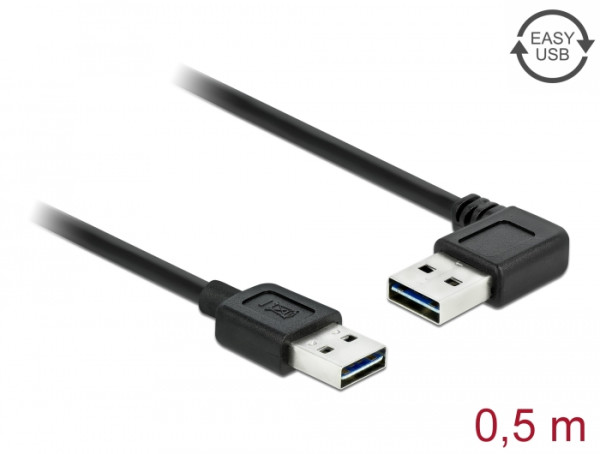 DeLOCK 85176 USB Kabel USB 2.0 0,5 m USB A Schwarz (85176)