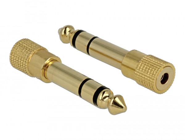 DeLOCK 65361 Kabeladapter 6.35 mm 3,5 mm Gold (65361)